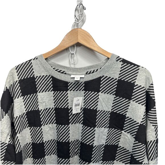 J.Jill Fit Buffalo Plaid Top 2X Women Cozy Oversized Long Sleeve Pullover New - Picture 3 of 12